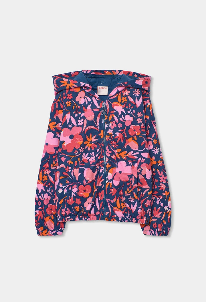 Chaqueta niña flores