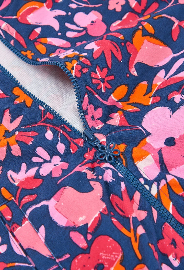 Mädchenjacke Blumen