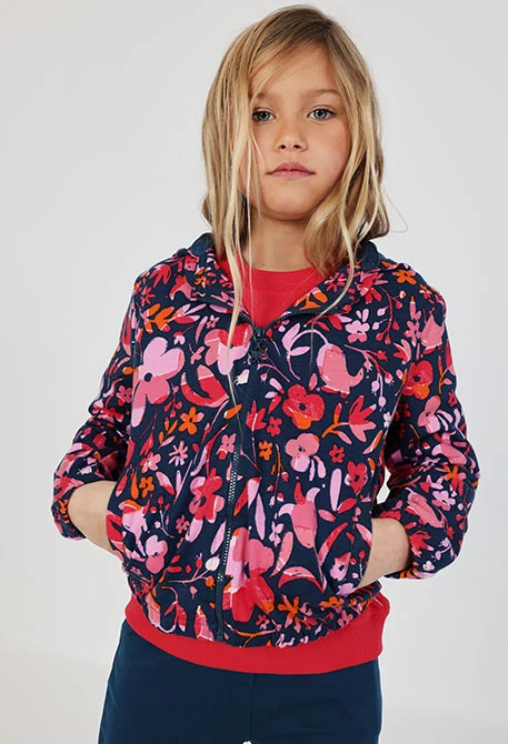 Giacca bambina fiori