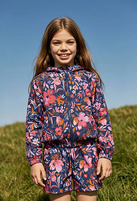 Giacca bambina fiori