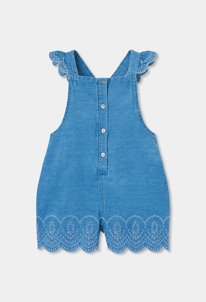 Jardineiras menina denim