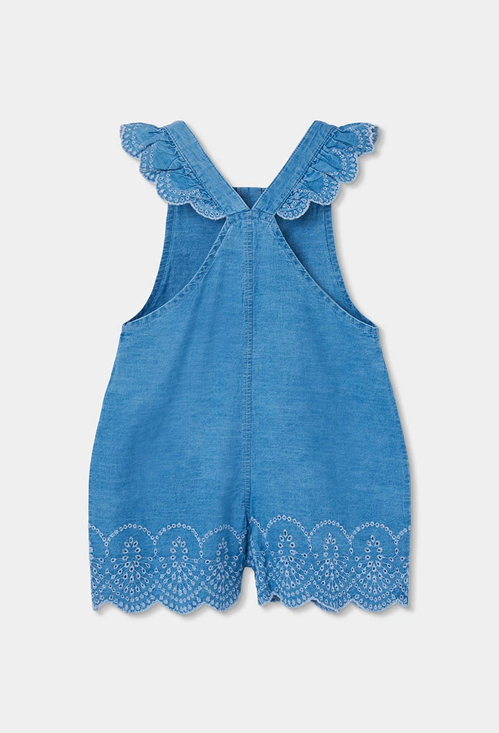 Jardineiras menina denim
