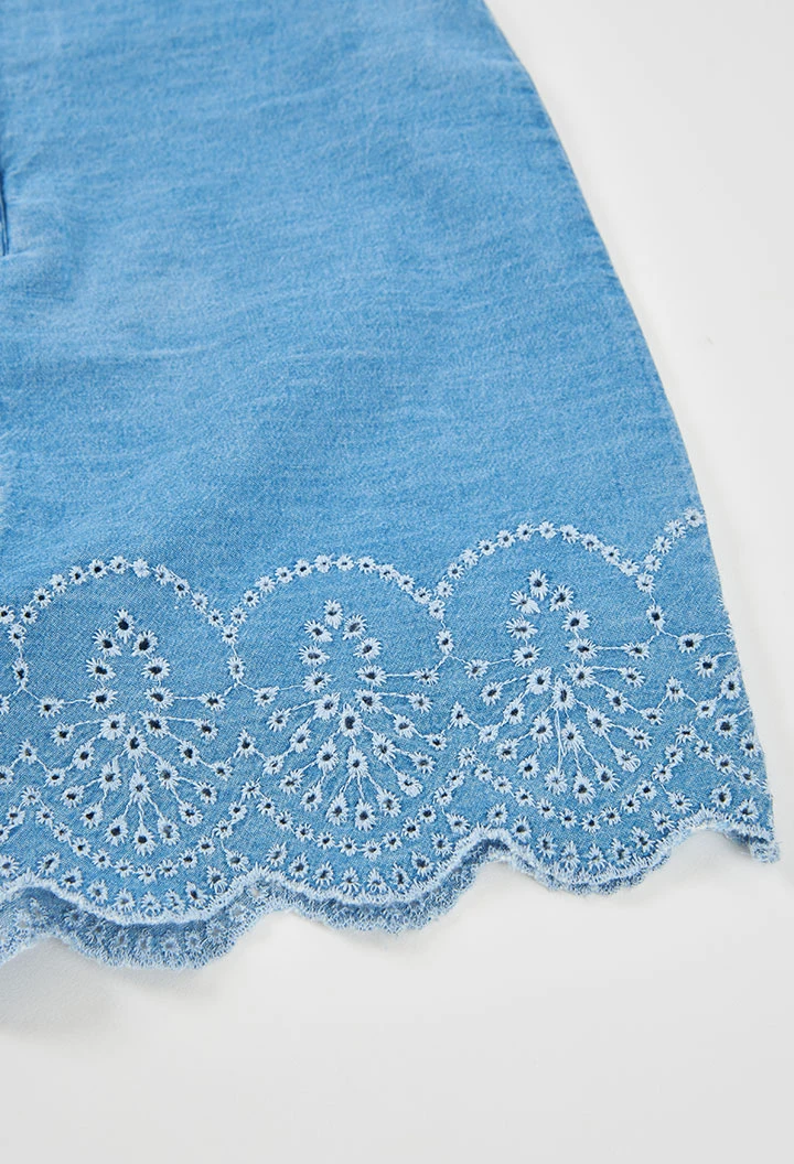 Jardineiras menina denim
