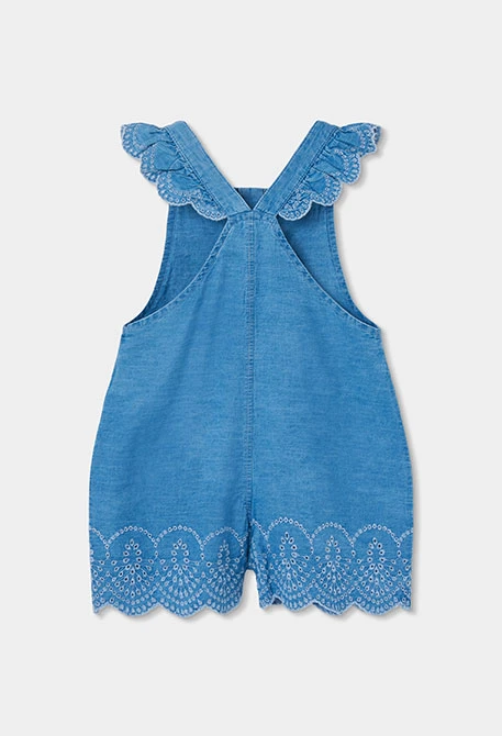Jardineiras menina denim