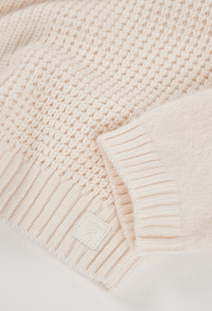 White girl\'s jumper with patchwork combination