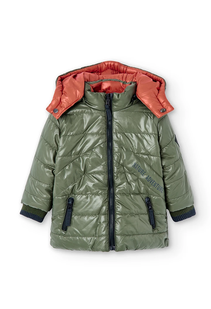 Parka tejido técnico reciclado de bebé