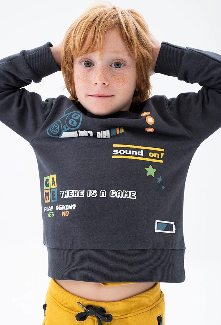 Sweat-Shirt plüsch für baby junge -BCI
