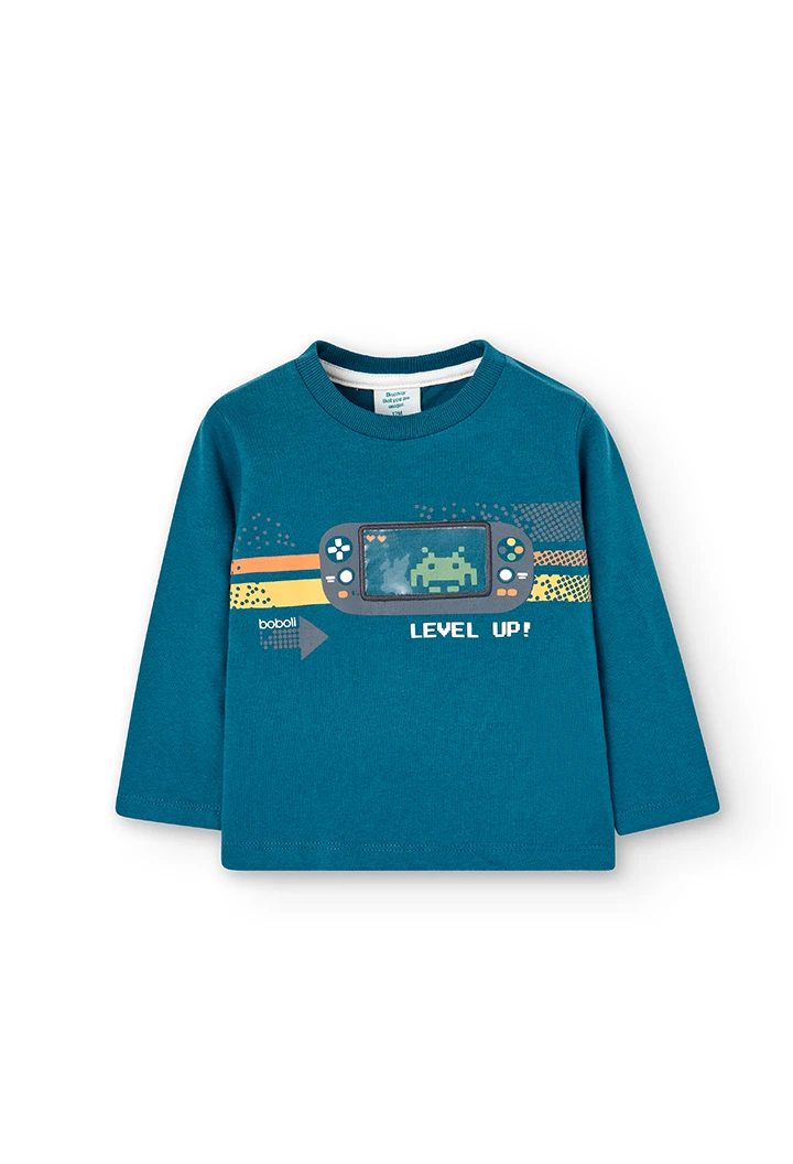 Knit t-Shirt for baby boy -BCI