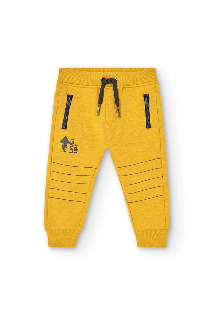 Fleece trousers flame for baby -BCI