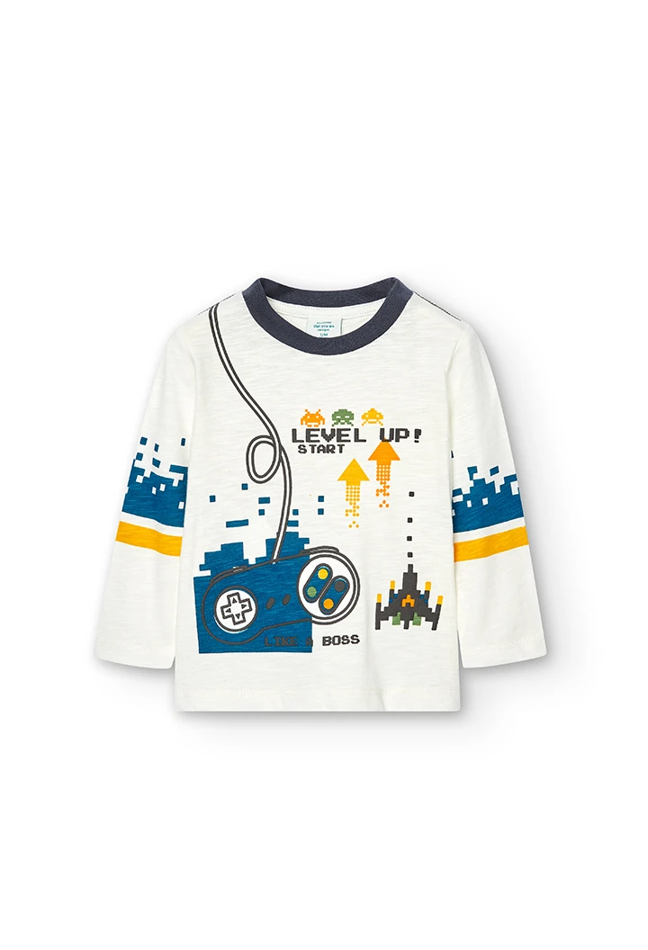 Knit t-Shirt for baby boy -BCI
