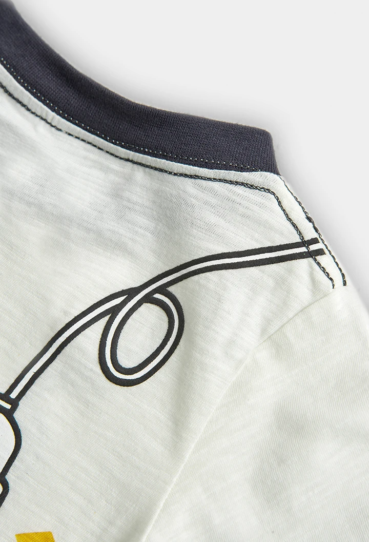 Camiseta punto de bebé niño estampado en relieve -BCI
