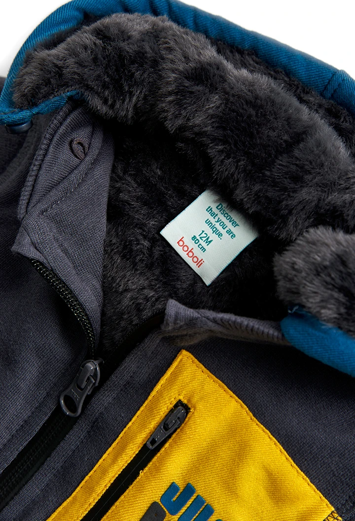 Veste en molleton à capuche pour bébé garçon