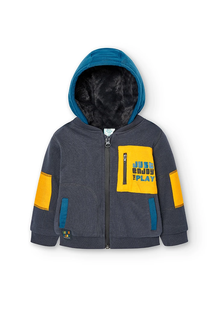 Veste en molleton à capuche pour bébé garçon