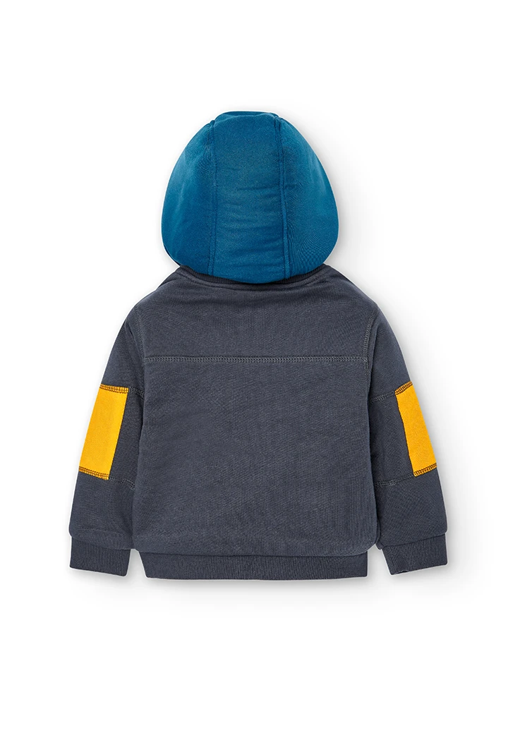 Fleece jacket hooded for baby boy