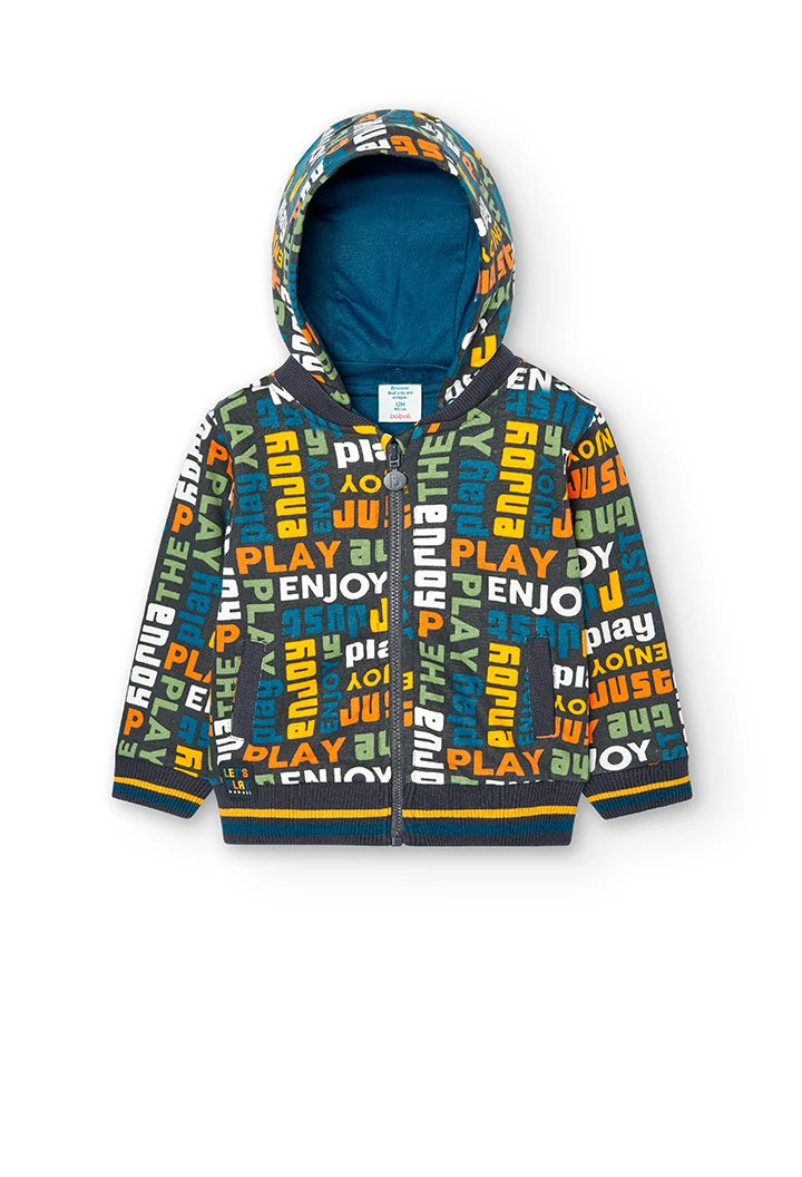 Fleece jacket for baby boy -BCI