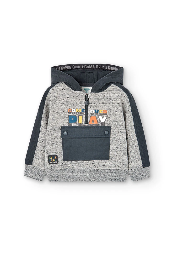 Fleece sweatshirt for baby -BCI