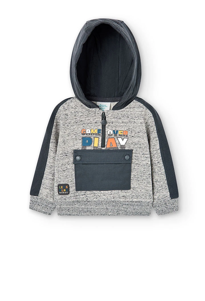 Fleece sweatshirt for baby -BCI