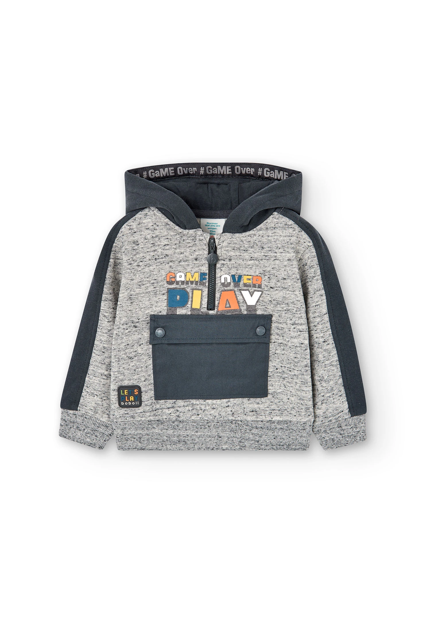 Sudadera con cremallera Game On para niños pequeños