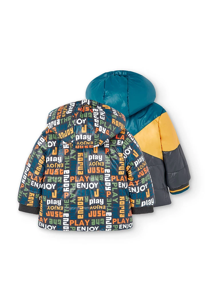 Parka reversível tecido técnico do bébé