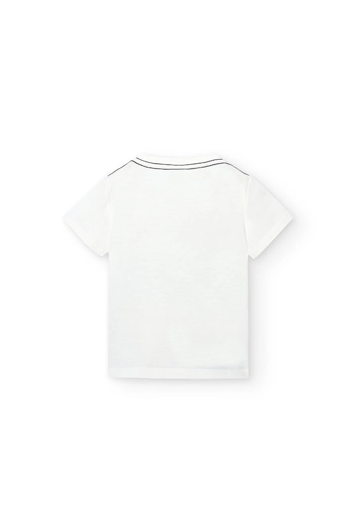 T-shirt tricoté bébé garçon blanc