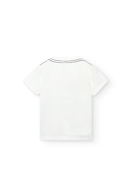 T-shirt tricoté bébé garçon blanc