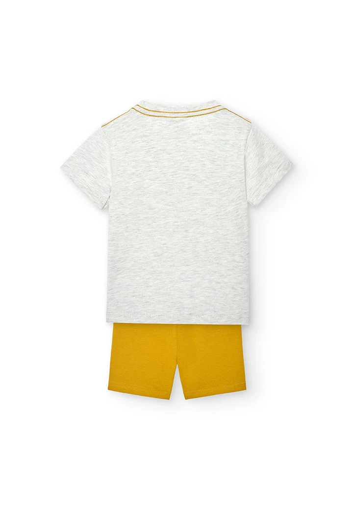 Pack tricoté de bébé garçon en couleur écru
