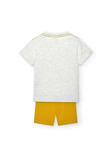 Pack tricoté de bébé garçon en couleur écru