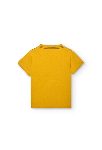 Maglietta in jersey da neonato gialla