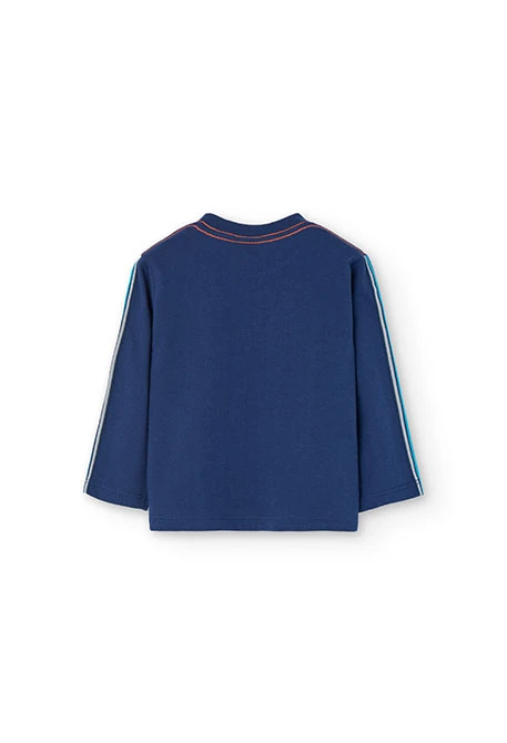 Maglietta a maglia per bambino in blu navy