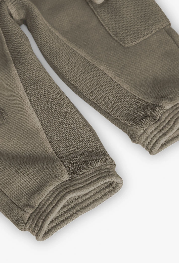 Pantalón de jogging para bebé niño en color gris