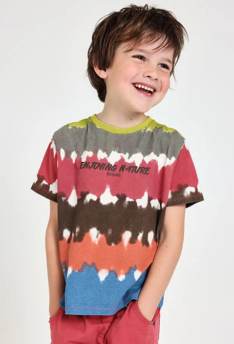 T-shirt en tricot pour bébé garçon en grenat