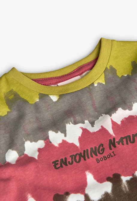 T-shirt en tricot pour bébé garçon en grenat