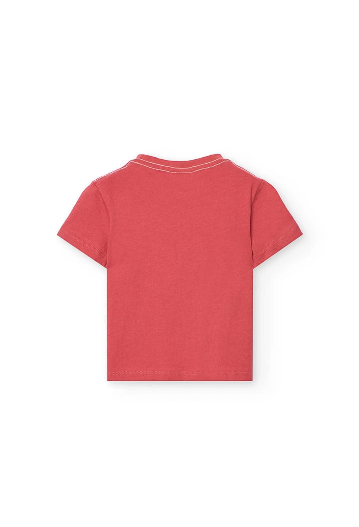 T-shirt en tricot pour bébé garçon en couleur grenat