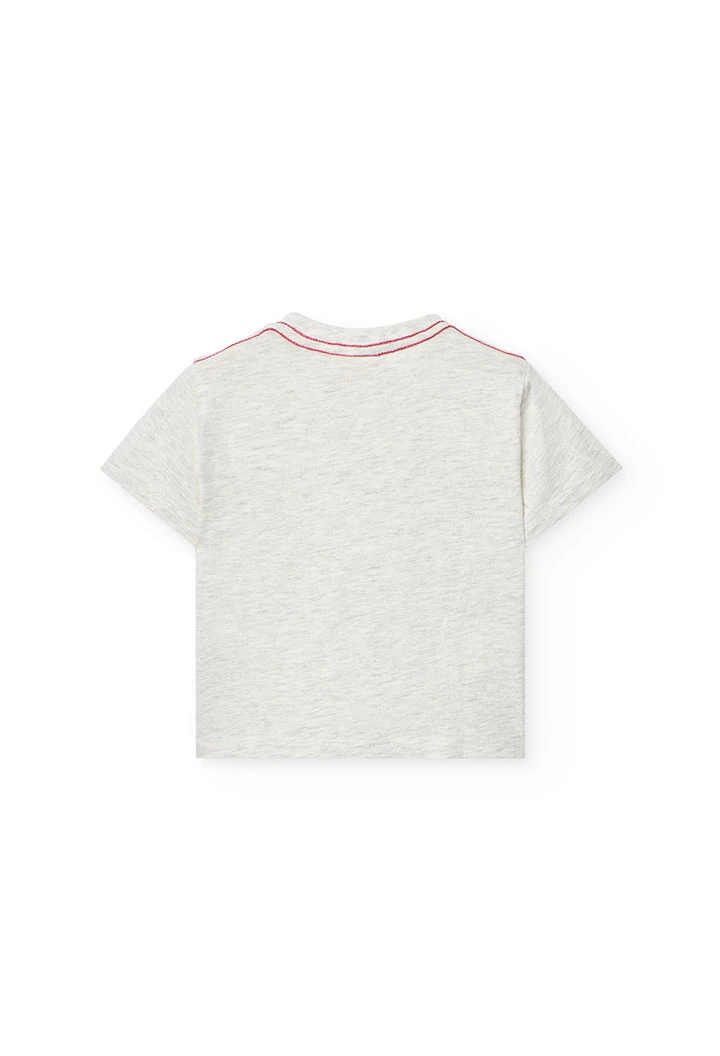 T-shirt en tricot pour bébé garçon en couleur écrue