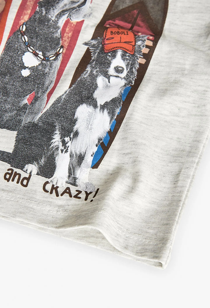 T-shirt en tricot pour bébé garçon en couleur écrue