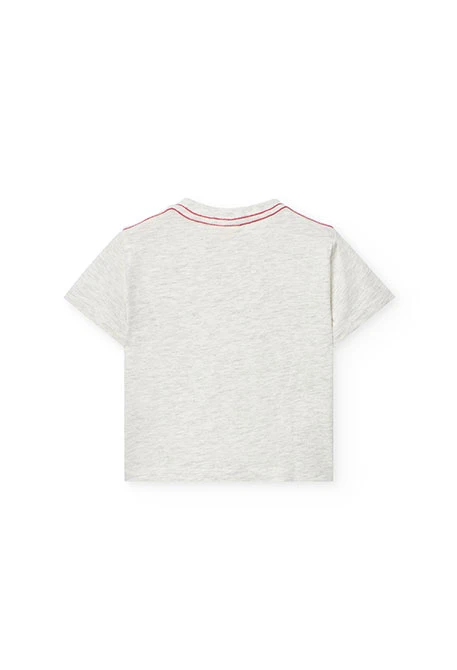 T-shirt en tricot pour bébé garçon en couleur écrue