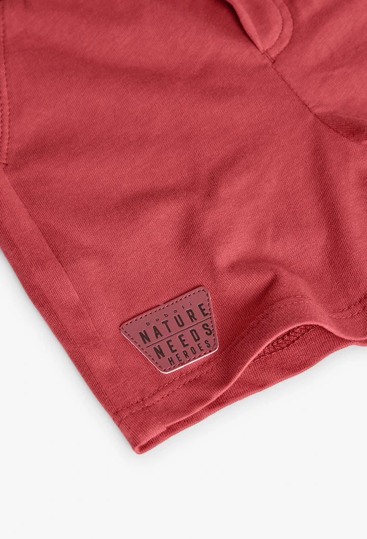 Set di maglietta e pantaloncini in maglia per neonato di colore bianco