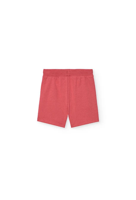 Conjunto de camiseta y pantalones cortos de punto para bebé niño en color blanco