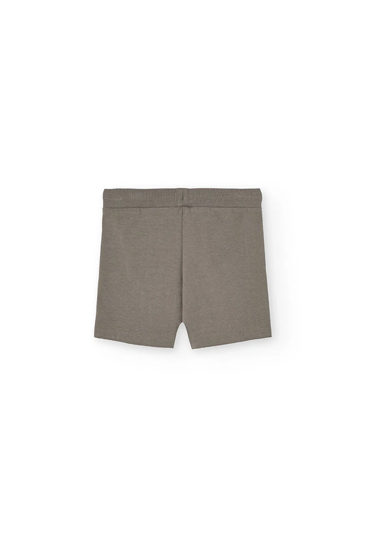 Ensemble de t-shirt en tricot pour bébé garçon en couleur écrue
