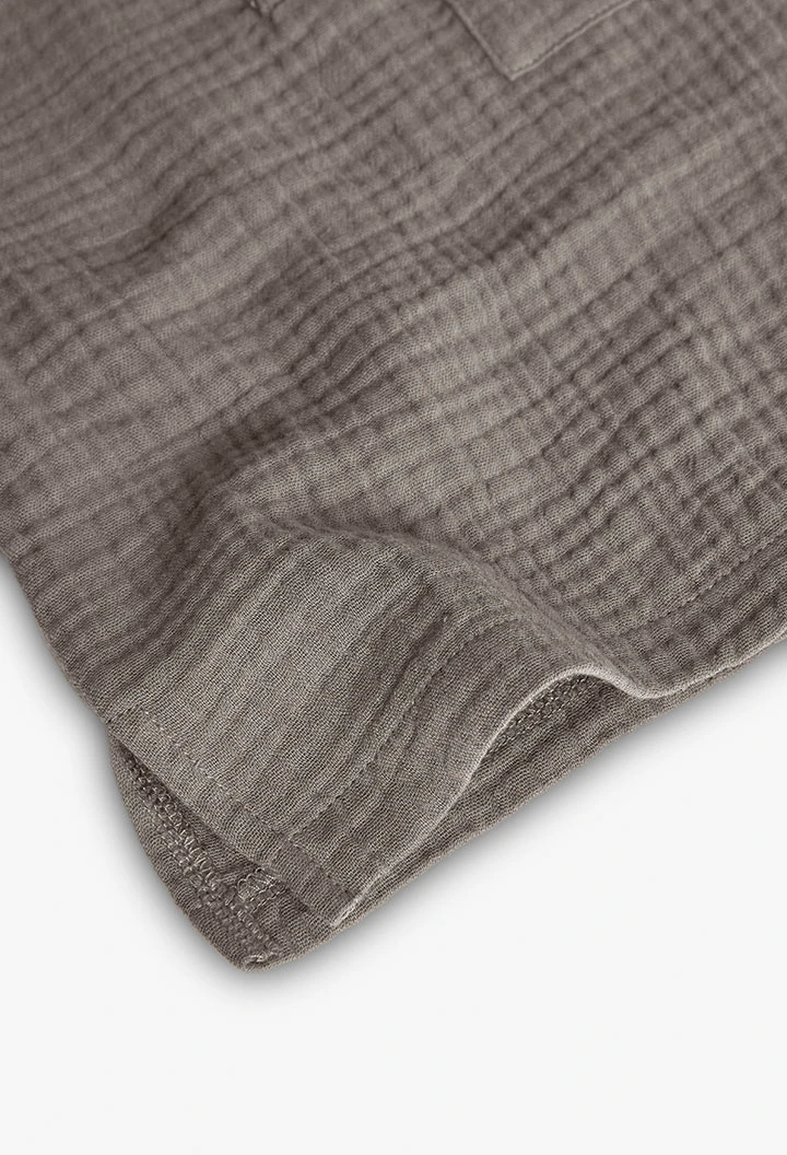 Polo en tricot pour bébé garçon coloris gris foncé