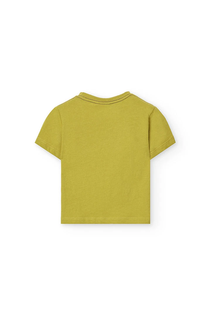 Babyshirt aus Strick für Jungen in Grün