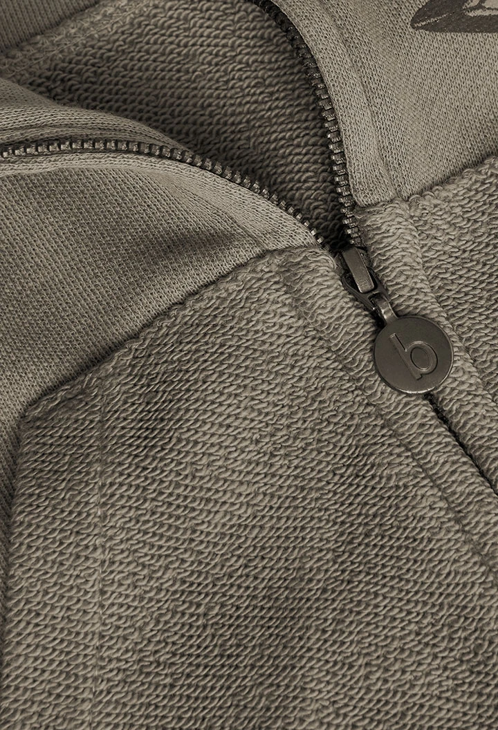 Veste en molleton pour bébé garçon en gris foncé