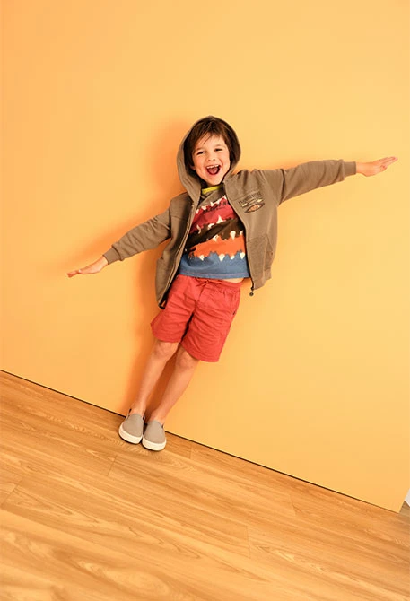 Baby-Jungen-Fleecejacke in Dunkelgrau