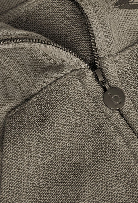 Veste en molleton pour bébé garçon en gris foncé