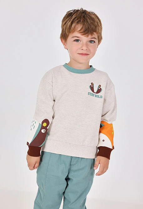 Dessuadora infant pelfa beix