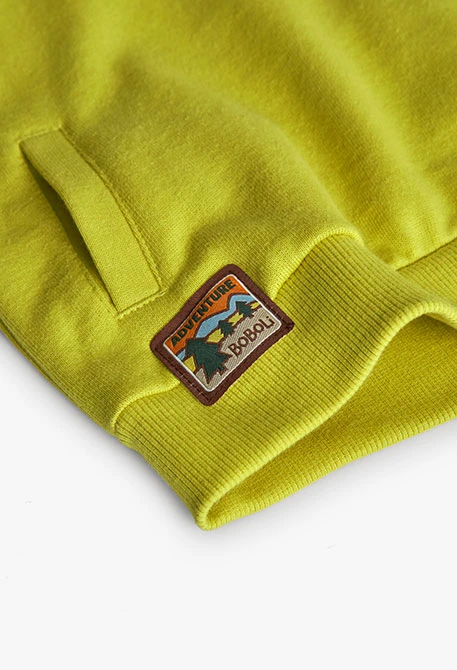 Sweatshirt menino de algodão verde