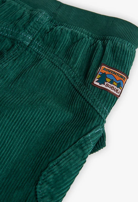 Pantaló nen pana verd fosc