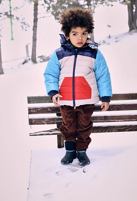 Pantaloni bambino in velluto a coste marrone