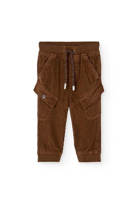 Brown corduroy trousers for boy