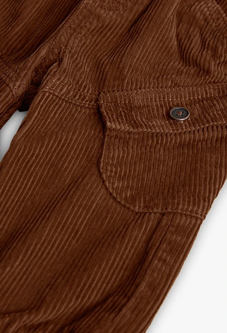 Pantalons de pana marró per a nen